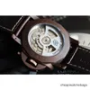 Luxe horloges voor heren Mechanisch horloge Panerei Swiss Automatic Movement Sapphire Mirror 44mm geïmporteerd cowhide horlogeband merk polshorloges zmsp