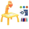 Mini Led Projector Art Drawing Table Light Toy for Children Kids Painting Board Small Desk Educational Learning Paint Tool Craft 240318