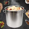 1 pc, 35L/9.25Gal Grande 201 Zuppa di acciaio inossidabile Gastronomia Pentola di cottura, fondo addensato alla scanalatura anti-slittamento per cucina homolinghrestaurant