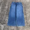 Y2K Hip Hop Baggy Jeans JNCO Harajuku Eagle Geborduurde vintage Denim Broek Streetwear Nieuwe mannen vrouwen Goth Casual wijde pijpen jeans b70X #