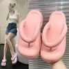 Slippers Vrije tijd Vrouw Slides Slippers Badkamer Vierkant Mid Hakken Dames Schoenen Strand Zomer Plus Size Zapatillas Mujer