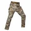 Hommes IX9 Softshell épais polaire pantalon hiver militaire tactique pantalon chasse polaire cargo pantalon mâle imperméable pantalon de combat P9U3 #