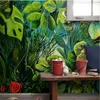 Wallpapers Wellyu Embossed Forest Flowers Butterfly TV Backdrop Custom Large Fresco Green Wallpaper Papel De Parede Para Quarto