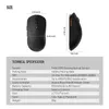 Kysona M600 Black PAW3395 اللاسلكي ألعاب Esports Mouse 55G 26000DPI 6 أزرار البصرية PAM3395 فئران الكمبيوتر للكمبيوتر المحمول 240314