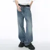 iefb Wed Мужские джинсы Корейский Fi Карманы градиентного цвета Мужские прямые джинсовые брюки Широкие брюки Весенний новый шикарный 9C4278 83IP #