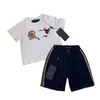 Luxus Kinder Kleidung Sets Sommer Jungen Mädchen Brief Gedruckt Kurzarm T-shirt Zwei Stück Designer Marke Kinder Kleidung 100 cm-150 cm Z02