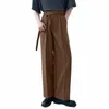 pantaloni eleganti e ben aderenti nuovi pantaloni da uomo penduli in vita sciolta pantaloni INCERUN pantaloni larghi a vita alta solidi maschili belli 84Bh #