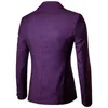 Mens purple one button slim fit suit jacket 2024 spring new wedding business tailcoat jacket mens clothing mens Mariage 6XL 240326