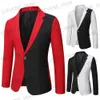 Men's Suits Blazers Mens Suit Jacket 2023 Autumn New High Quality Gradient Color Suit Jacket Mens Fashion Clothing Slim Fit Jacket Hot Selling T240326