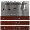 BIOLOMOMIX Automatische Burr Mill Electric Grinder met 30 versnellingen voor Espresso Amerikaanse koffie Giet over visuele bonenopslag
