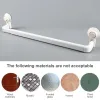 Holders Towel Bar Aluminum No Drill Handy Installation Suction Cup Sticky Shelf Storage Rod Wall Mounted Hanger Towels Rack