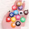 Akcesoria części butów MOQ 20PCS PVC Kawaii Colorf Chocolate Cute Charms for Clog Sandals Dekoracja Dekoracja upuszczenia Buty DH752