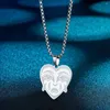 Pendant Necklaces 2024Now Necklace Fashion Stainless Steel Crying Heart Charm Clavicle Chain Choker Womens Gift Jewerly