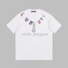 メンズTシャツ夏の短袖Tシャツ男性女性スウェットシャツデザイナーTシャツのレタープリントラウンドネックプルオーバーティールースコットンメンズTシャツ白い特大ティー