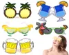 Nowość na plaży impreza ślubna festiwal piwo kreatywny 1pc zabawny hawajski kreskówek w stylu ananasu kobiety okulary przeciwsłoneczne 5677703