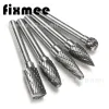 Draaigereedschap 5pcs 1/4" 6mm Shank 10mm Head Adfgl Tungsten Carbide Burr Rotary Cutter Set for Cnc Engraving Tool