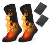 Chaussettes de sport chauffantes électriques alimentées par batterie chaleur par temps froid pour hommes femmes équitation en plein air Camping randonnée hiver chaud 2211155426557