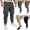 Zomer Buitenlandse Handel Nieuwe Werkkleding Multi-pocket Broek voor Mannen Geweven Stof Casual Broek Leggings voor Mannen p79w #