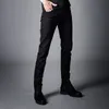 new Men Slim Jeans Elasticity Skinny Black Jeans Fi Casual Thick Denim Pants Trousers TP8011 y8bp#