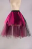 Låg Misshow Rainbow High kjolar Tie Dye Tulle Tutu Kjol Bustle Petticoat Clubwear Fancy Dance Carnival Dress