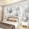 Wallpapers Wellyu Aangepaste Behang 3d Po Muurschilderingen Luxe Europese Zwaan Zachte Bal TV Achtergrond Muur Papers Home Decor Papel de Parede