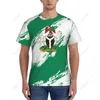 Nome personalizzato Nunber Nigeria Bandiera Colore Uomo T-shirt sportiva sportiva T-shirt da donna per gli appassionati di calcio di calcio H2Mv #