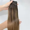 人間の髪が織り2 6拡張Yageハイライトダークブラウンウィーブバンドルブラジルのバージン厚の端100グラム1ドロップ配信製品dh4kp