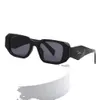 직사각형 Symbole Sunglasses PR 17WSF 10ZS 여성을위한 디자이너 남녀 남녀 핑크 블랙 대리석 노란색 클래식 안경 MC