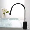 Bathroom Sink Faucets Est Black Plated Brass Faucet Single Handle Cold And Water Basin Mixer Faucet-C