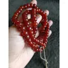 Pendant Necklaces Wine Red Agate Auspicious Bright Necklace Buddha Beads Accessories