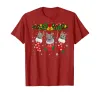 Забавные рождественские носки с русскими синими кошками, рождественский подарок, футболка из 100% хлопка с круглым вырезом, летняя повседневная мужская футболка с коротким рукавом, размер S-3XL q5En #
