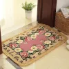 Tapis Tapis de salle de bain avec impression de fleurs romantiques, 1 pièce, tapis de bain à fond antidérapant en PVC, tapis dans les toilettes alfombra