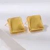 Pendientes de tuerca para mujer, joyería moderna, temperamento elegante, geométrico de Metal, regalos de fiesta, diseño moderno, accesorios para las orejas