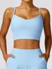 Yoga Outfit Sexy Thread Sports Bra Mulheres Oco Out Cross Beauty Back Bras Secagem Rápida Correndo Fitness Top Workout Vest Tops