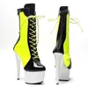 Buty taneczne Laijianjinxia 17 cm/7 cali PU Upper Women's Platform Party High Heels Modern Buty Boots Pole 156