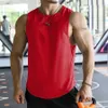 Men Tank Tops Sleeveless Shirt Polyester Mesh Material Quick Dry Breathable Workout Fitness Basketball Top Tee 240326