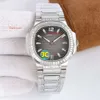 Rostfritt Cognac PP7014 Baguette Classic Watches de Automatisk klocka Superclone Montres Steel Business Cal324C Bezel Wrist Luxe Diamonds 558