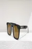 Gafas de sol de Dax Brillante Blackgray Square 0751 Sunnies Fashion Sun Gafas para hombres Occhiali Da Sole Firmati UV400 Protection Eyewear2139730