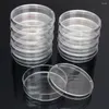 貯蔵ボトル学業供給プラスチックの蓋55x15mm 90x15mmペトリ料理滅菌菌培養皿はクリア