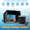 519C 5 "Zoll 20M 1080P Fisch Finder Unterwasser Angeln Kamera 8 stücke LED Mit Infrarot Für Eis/meer/Fluss Angeln im freien sichere angeln