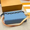 lüks çanta crossbody çanta tasarımcı çanta kadın kot omuz çantası kadın moda klasik çiçek zinciri totes llp