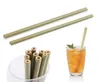 100st Natural Bamboo Drinking Straws 20cm 78 tum drycker Straw Cleaner Brush Bar Drinkware Tools Party Supplies Miljö4872180