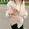 Suitcases RBS1 Fashion Love Heart Shape Shoulder Small Handbags Designer Crossbody Bags For Women Solid