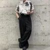 2024 Nya män FI Vintage Loose Casual Wide Leg Straight Suit Pants Man Streewear Show LG Trousers Pants N11l#