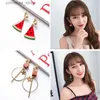 Ear Cuff Ear Cuff estilo coreano floral desenho animado brinco clipe sem perfurações adequado para crianças meninas dublês festas bonito buraco livre brinco clipes jóias Y2403