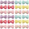 Dog Apparel 100pcs Sequins Style Bowknot Pet Hair Bows Decorate With Rubber Band For Small Dogs Puppy Headwear Accessories