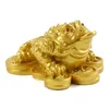 Decorative Figurines Frog Art Statue Good Luck Fortune Tabletop Ornaments Lucky Gifts For Wealth Year Housewarming Home Gift