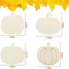 Artisanat 32pcs 4 style Pumpkin Pumpkin découpe Thanksgiving Fall Artists Pumpkins pour Thanksgiving Halloween Party Decoration DIY