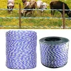 Gates 400M 200M Electric Fence Polywire Energiser Stainless Steel Wire For Farm House Cattle Sheep Wide 2.5mm Animal Fencing Poly Wire