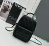 Brand de créateur mini sac de luxe Luxury Litchi Grain Grain Cowhide Small Schoolbag Women Fashion Chain Sac à dos Sac à dos